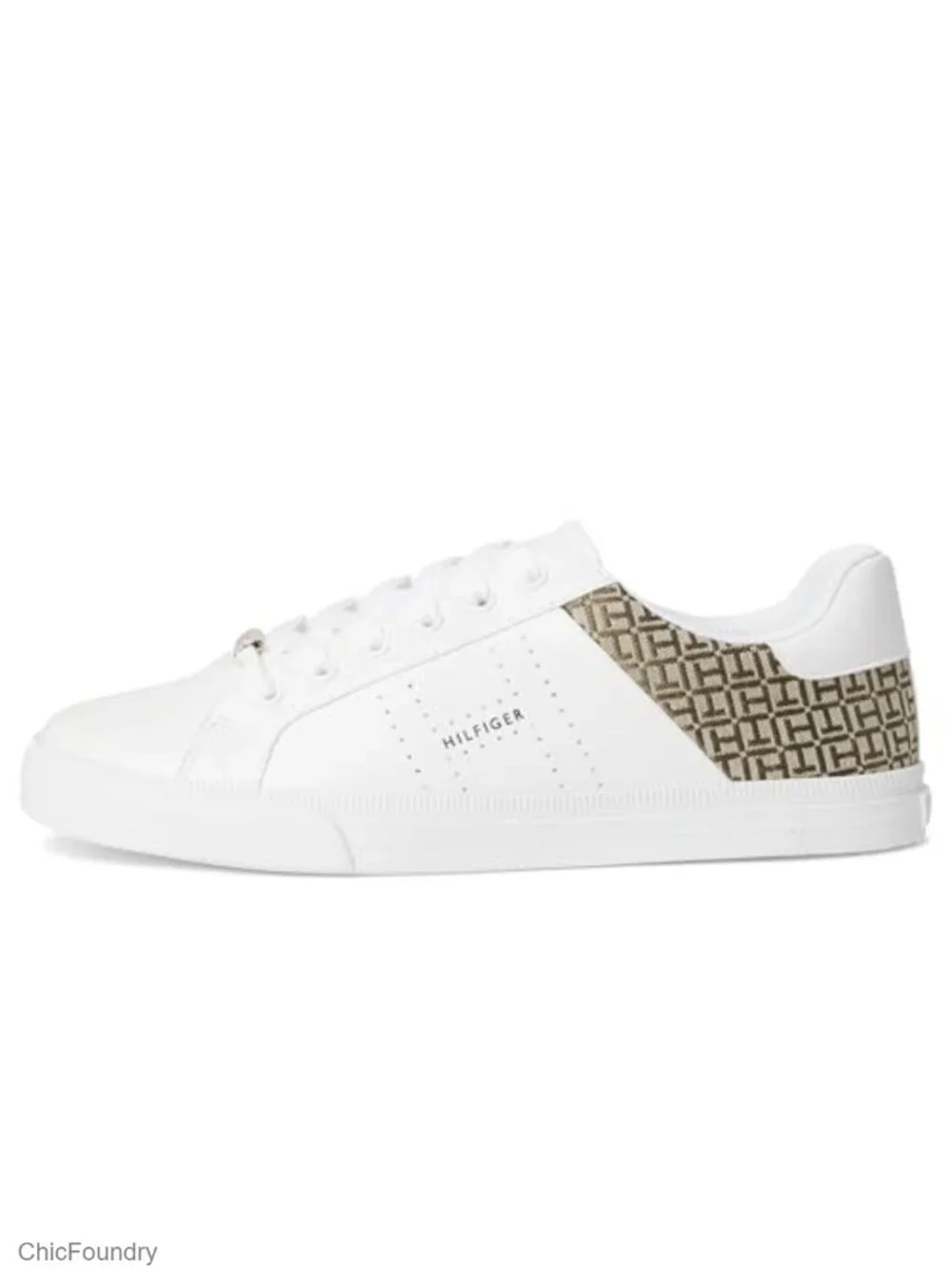 Tommy Hilfiger Women's Lorio Sneaker - Leather Lace-Up Athletic Shoes